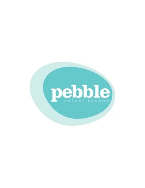 Peluche Rhubarbe avec hochet 9 cm Pebble Child - 
