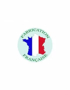 Peluche Ourson Blanc Poudré 35 cm Fabriqué en France - 