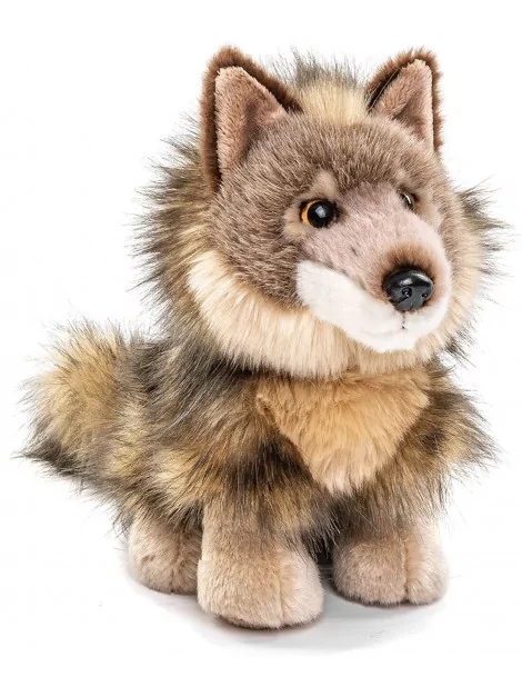 Peluche Louveteau, assis - 20 cm -