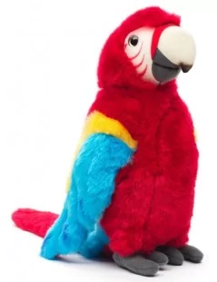 Peluche Perroquet (rouge) - 28 cm -