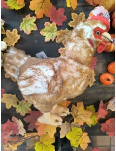 Poule marron - 37 cm - 