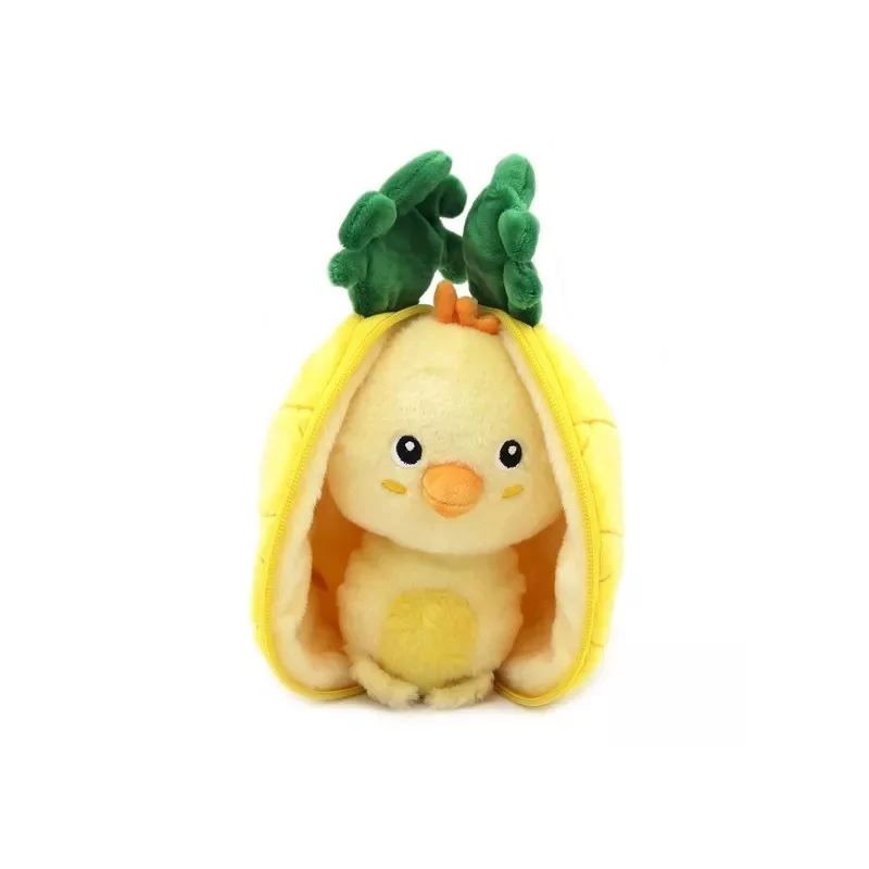 FLIPETZ - Peluche Nugget le poussin / Ananas 20 cm -