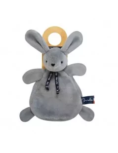 Lapin DORLOTIN - Doudou - Gris 22 cm Made In France - 