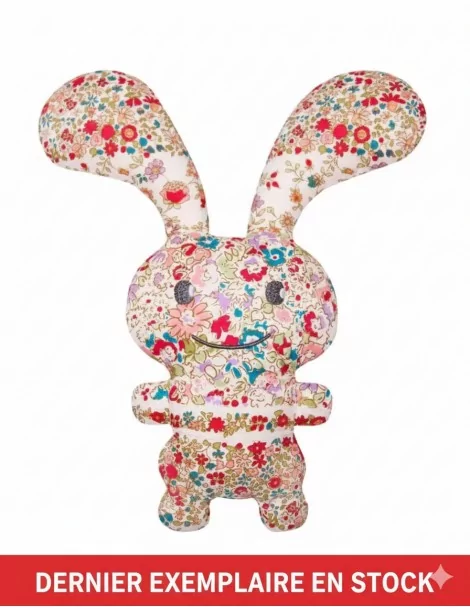 Hochet Bébé Fille Liberty Rouge Funny Bunny 24 cm Trousselier - 