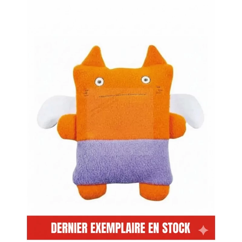 Doudou Chat Monstre Orange Lilas 20 cm Trousselier - 