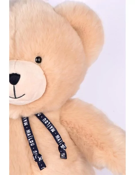 Peluche Ours champagne 35 cm Fabrication Française - 