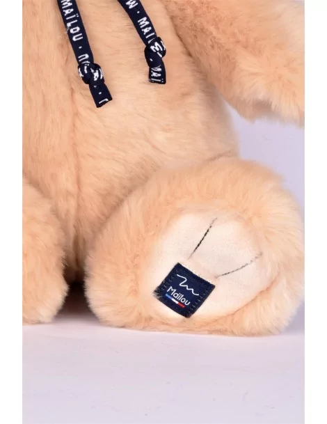 Peluche Ours champagne 35 cm Fabrication Française - 
