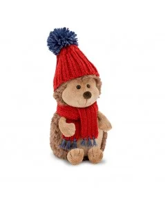 Peluche, Collection Life - Picotin le hérisson avec son chapeau à double pompon (18 cm) - 