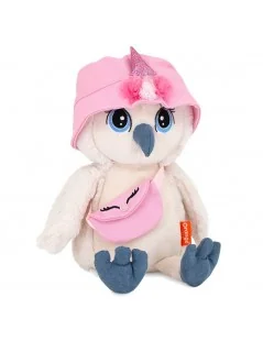 Peluche chouette Lisa mignonne 25 cm Orange Toys - 