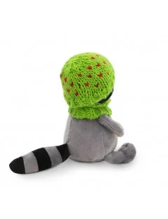 Peluche, Collection Life - Deny le raton avec son bonnet (18 cm) - 