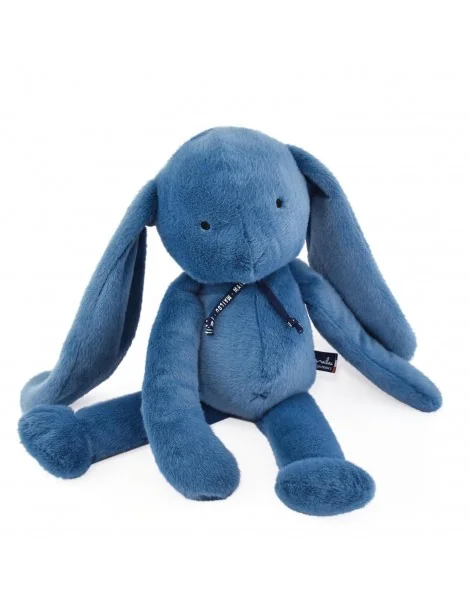 Gros Lapin Méloé - 56 cm Bleu Intense Made in France - 