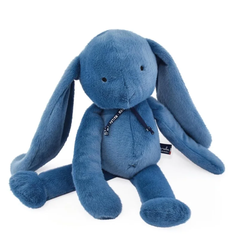 Gros Lapin Méloé - 56 cm Bleu Intense Made in France - 