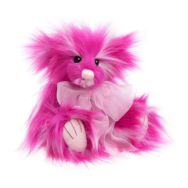 Ourson en peluche artisanal cupcake framboise à collectionner 23 cm Charlie Bears - 