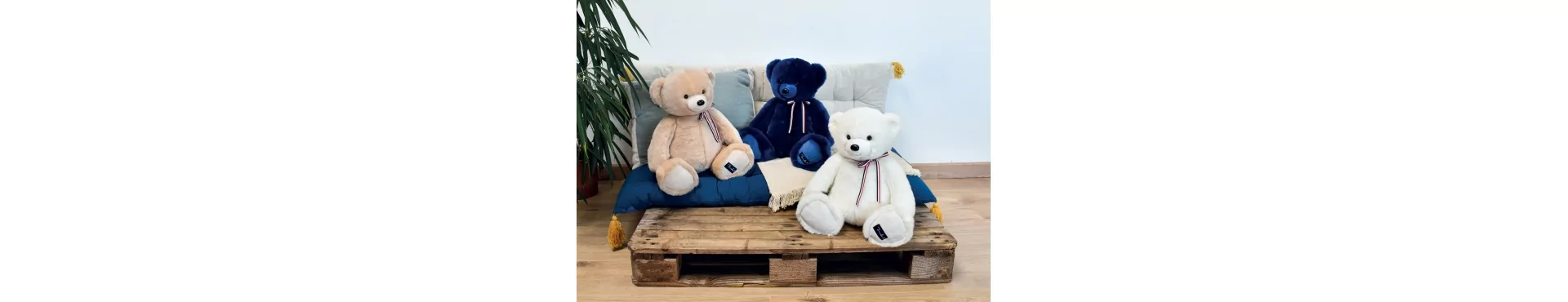 Peluches Maïlou Made in France : ours, lapins et doudous